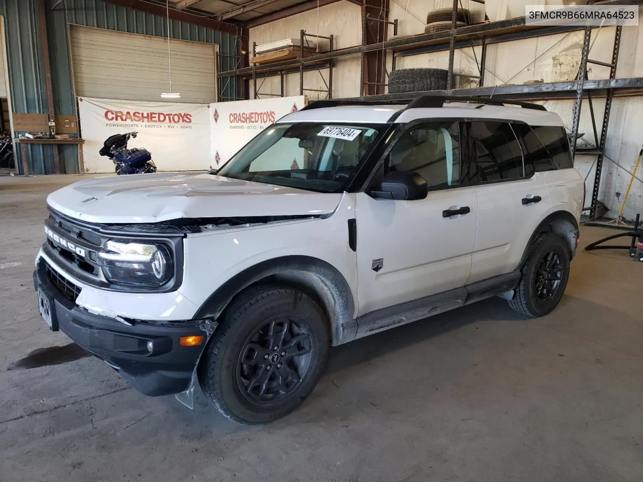 2021 Ford Bronco Sport Big Bend VIN: 3FMCR9B66MRA64523 Lot: 69776404