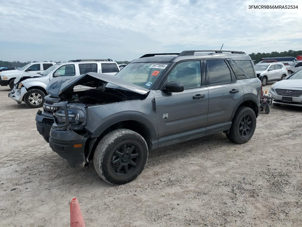 2021 Ford Bronco Sport Big Bend VIN: 3FMCR9B66MRA52534 Lot: 69778994