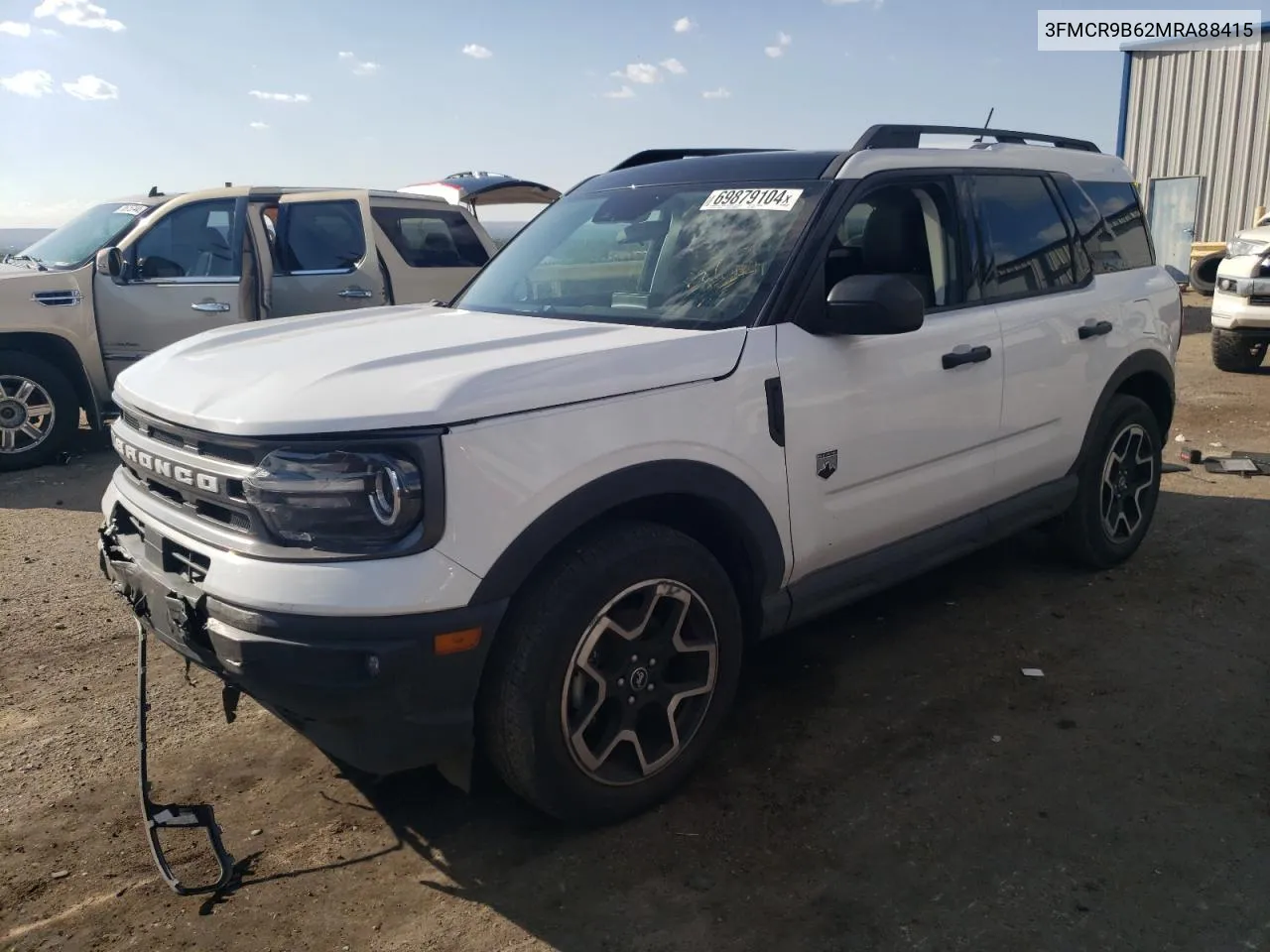 2021 Ford Bronco Sport Big Bend VIN: 3FMCR9B62MRA88415 Lot: 69879104