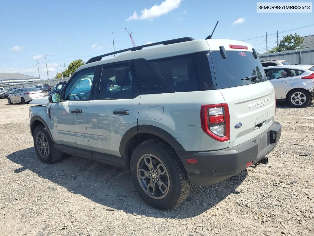 2021 Ford Bronco Sport Big Bend VIN: 3FMCR9B61MRB32548 Lot: 69953894