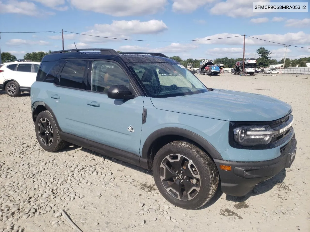 2021 Ford Bronco Sport Outer Banks VIN: 3FMCR9C68MRA05312 Lot: 70295244