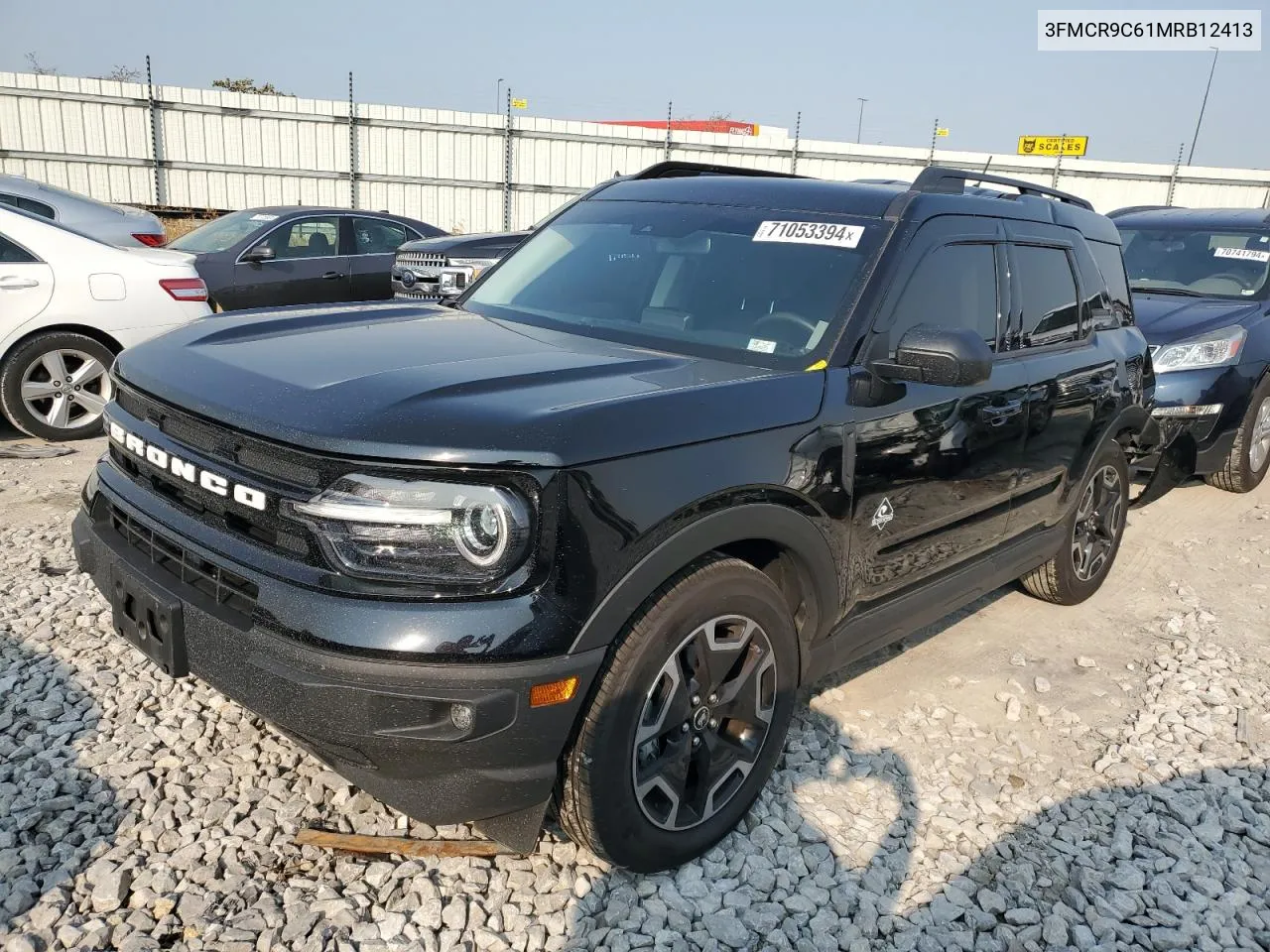 2021 Ford Bronco Sport Outer Banks VIN: 3FMCR9C61MRB12413 Lot: 71053394