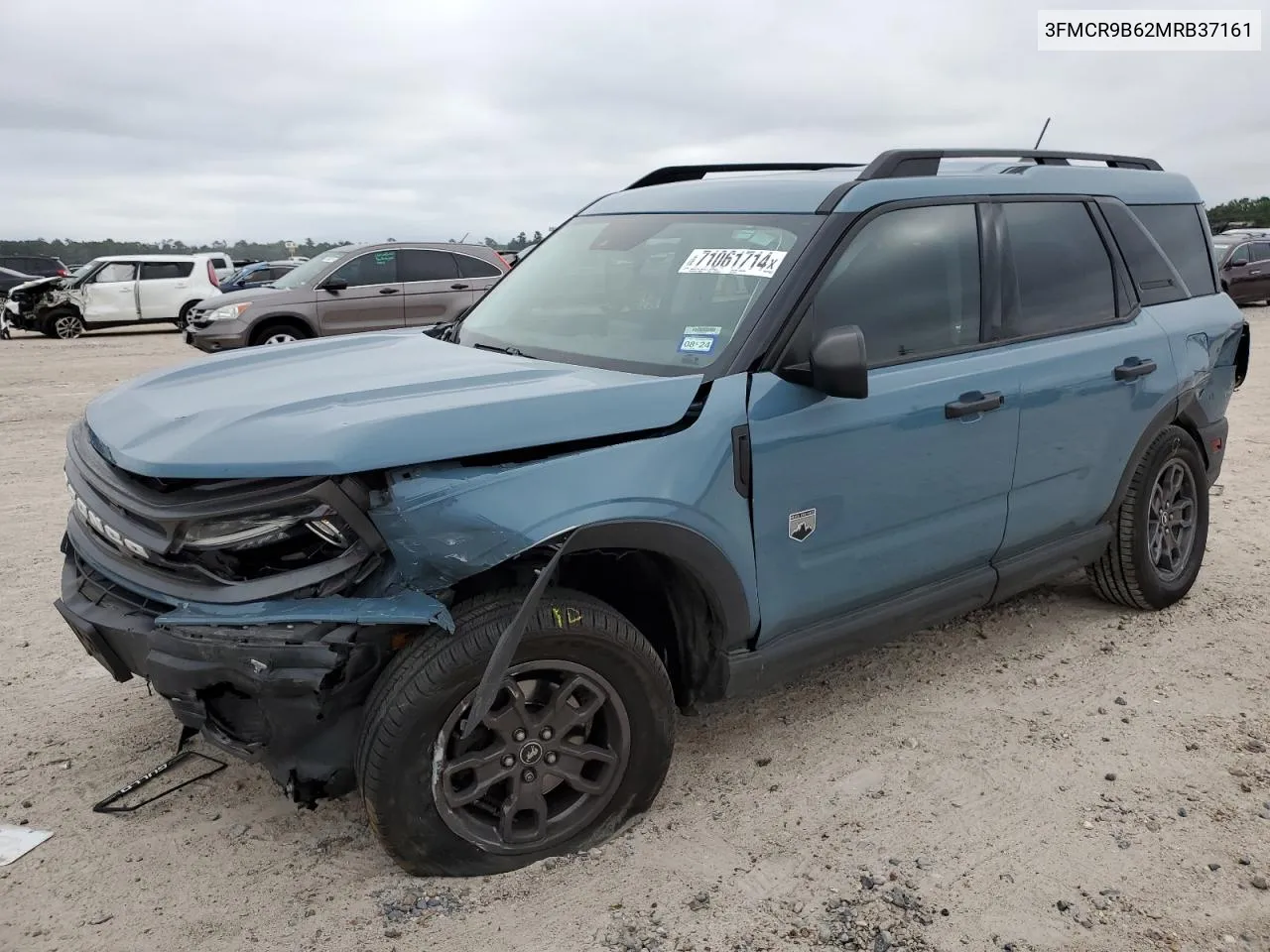 2021 Ford Bronco Sport Big Bend VIN: 3FMCR9B62MRB37161 Lot: 71061714