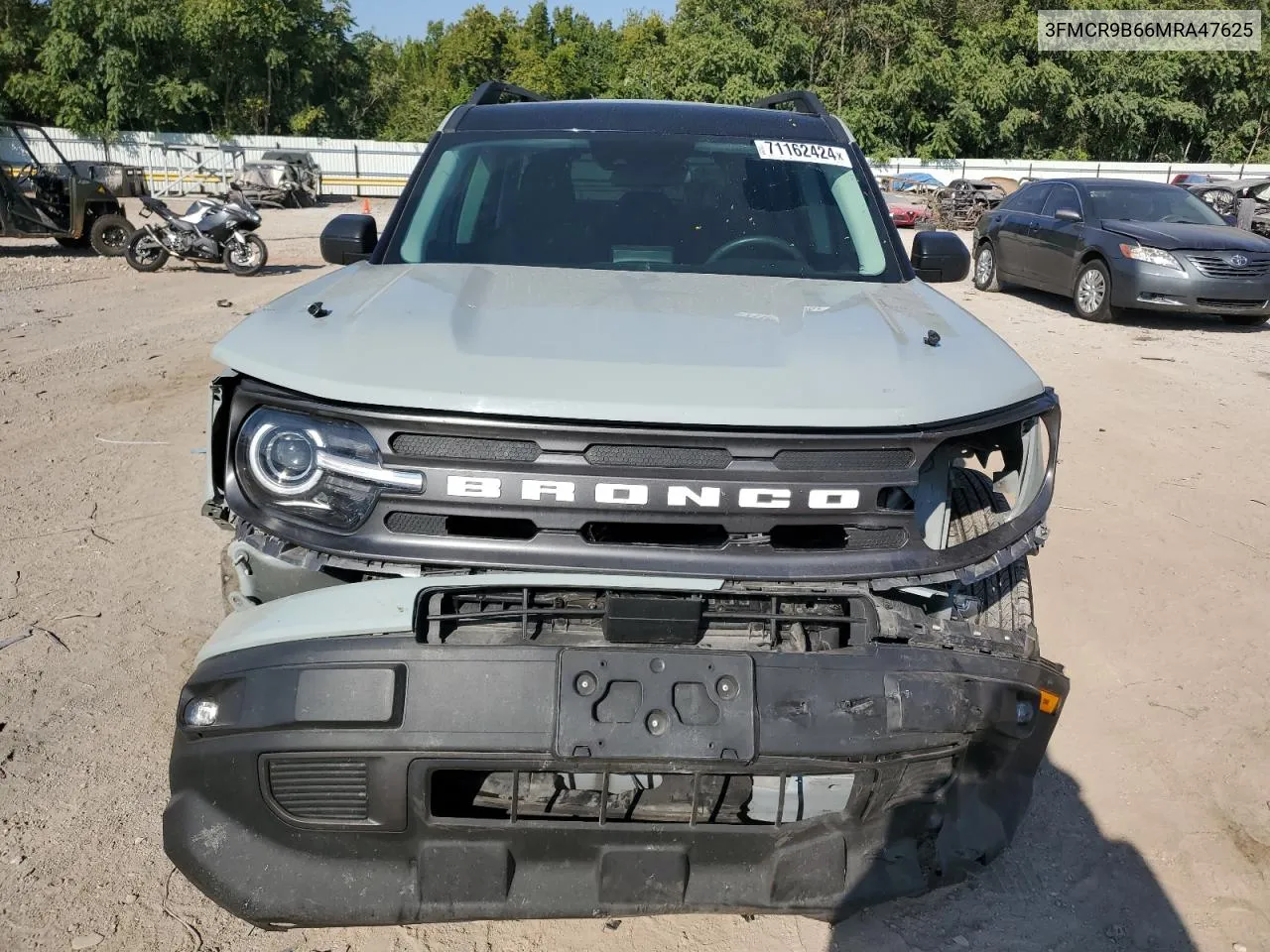 2021 Ford Bronco Sport Big Bend VIN: 3FMCR9B66MRA47625 Lot: 71162424