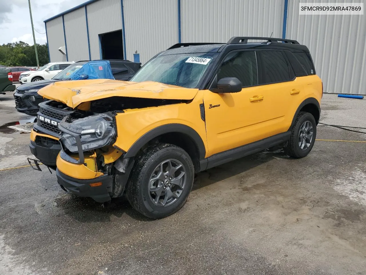 2021 Ford Bronco Sport Badlands VIN: 3FMCR9D92MRA47869 Lot: 71345864