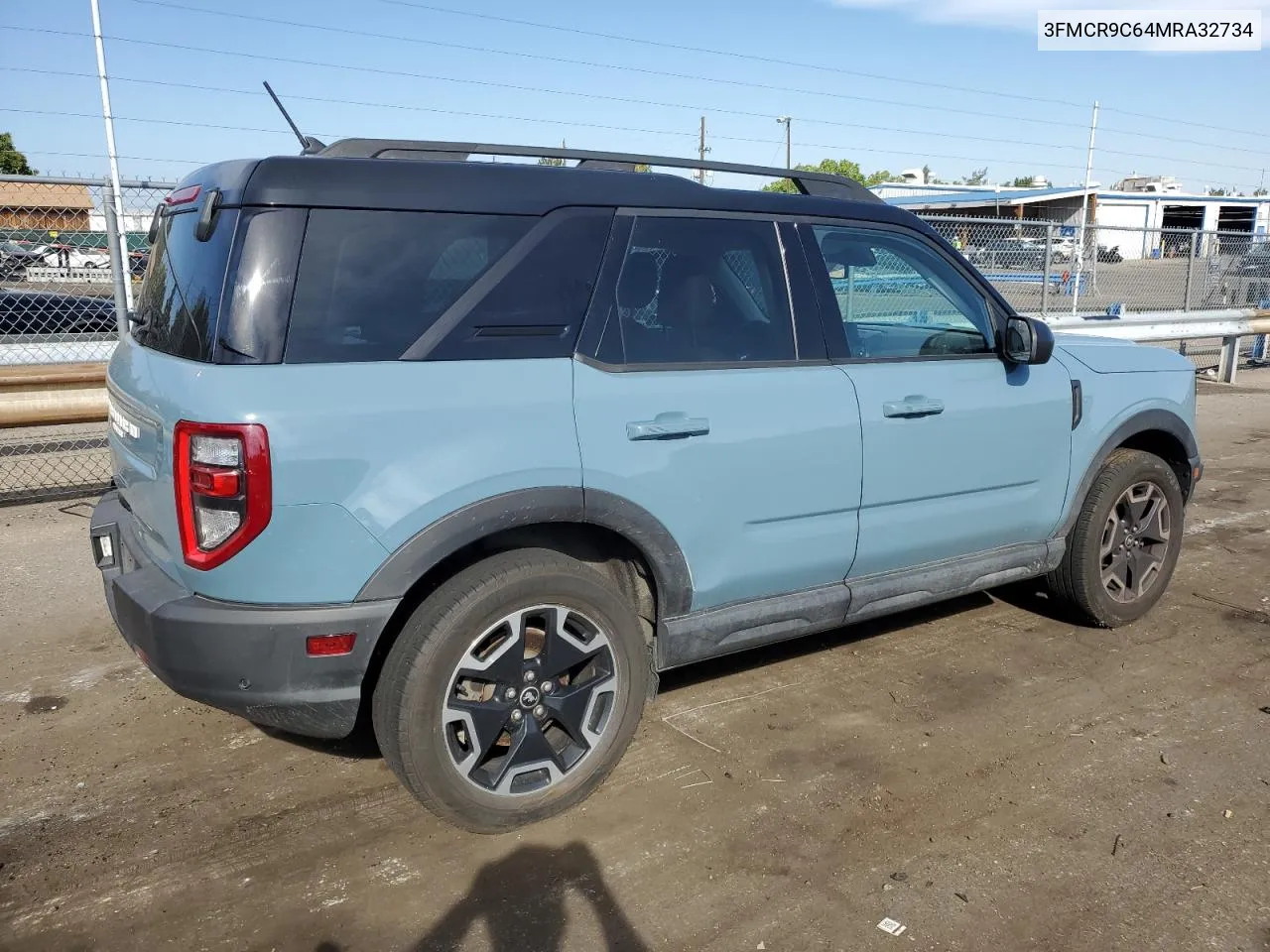 2021 Ford Bronco Sport Outer Banks VIN: 3FMCR9C64MRA32734 Lot: 71453754