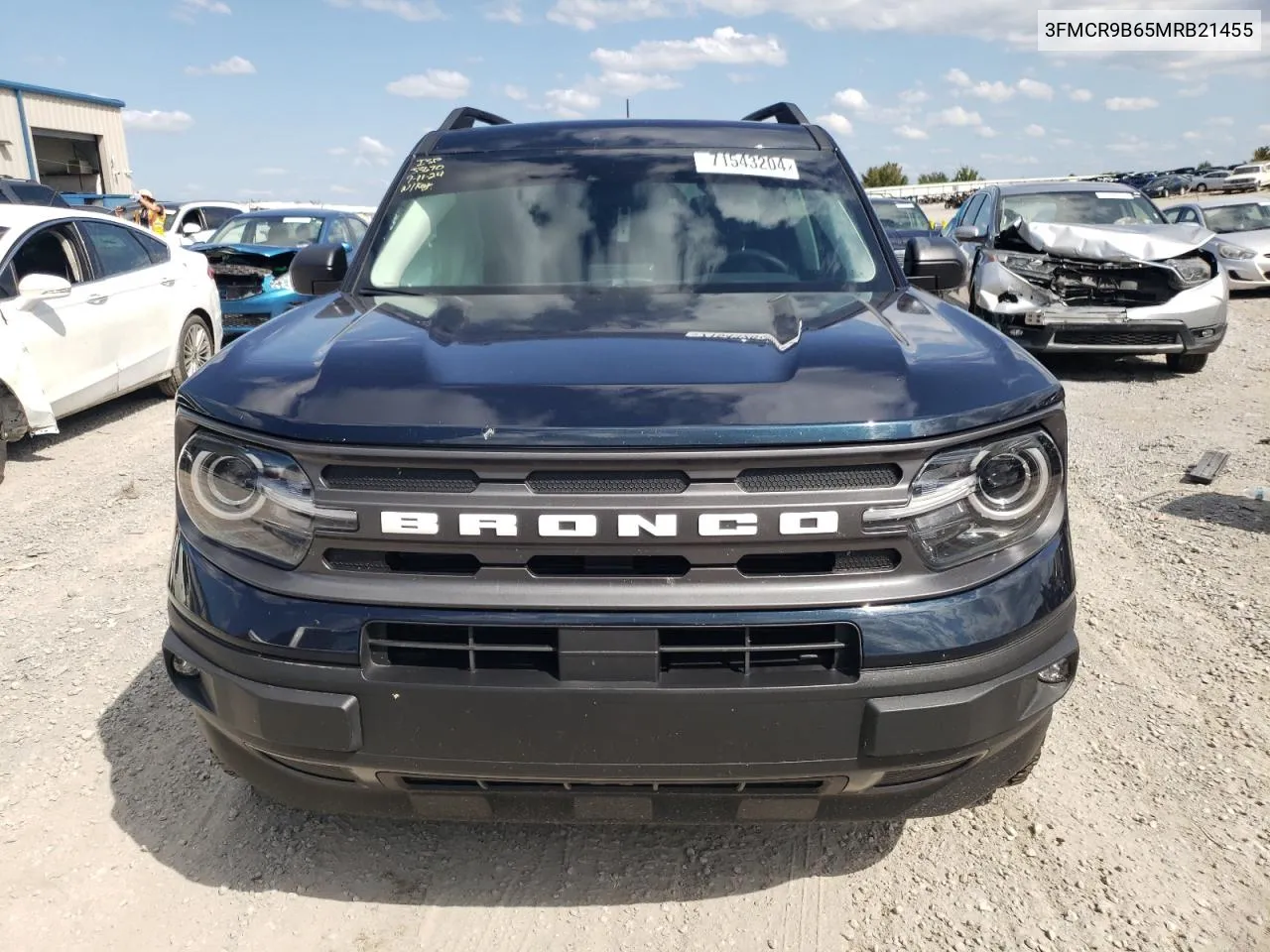 2021 Ford Bronco Sport Big Bend VIN: 3FMCR9B65MRB21455 Lot: 71543204