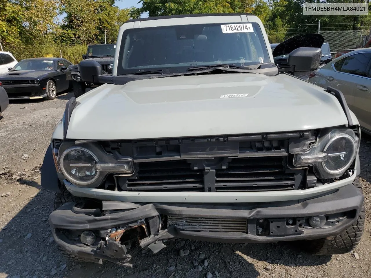 2021 Ford Bronco Base VIN: 1FMDE5BH4MLA84021 Lot: 71642974