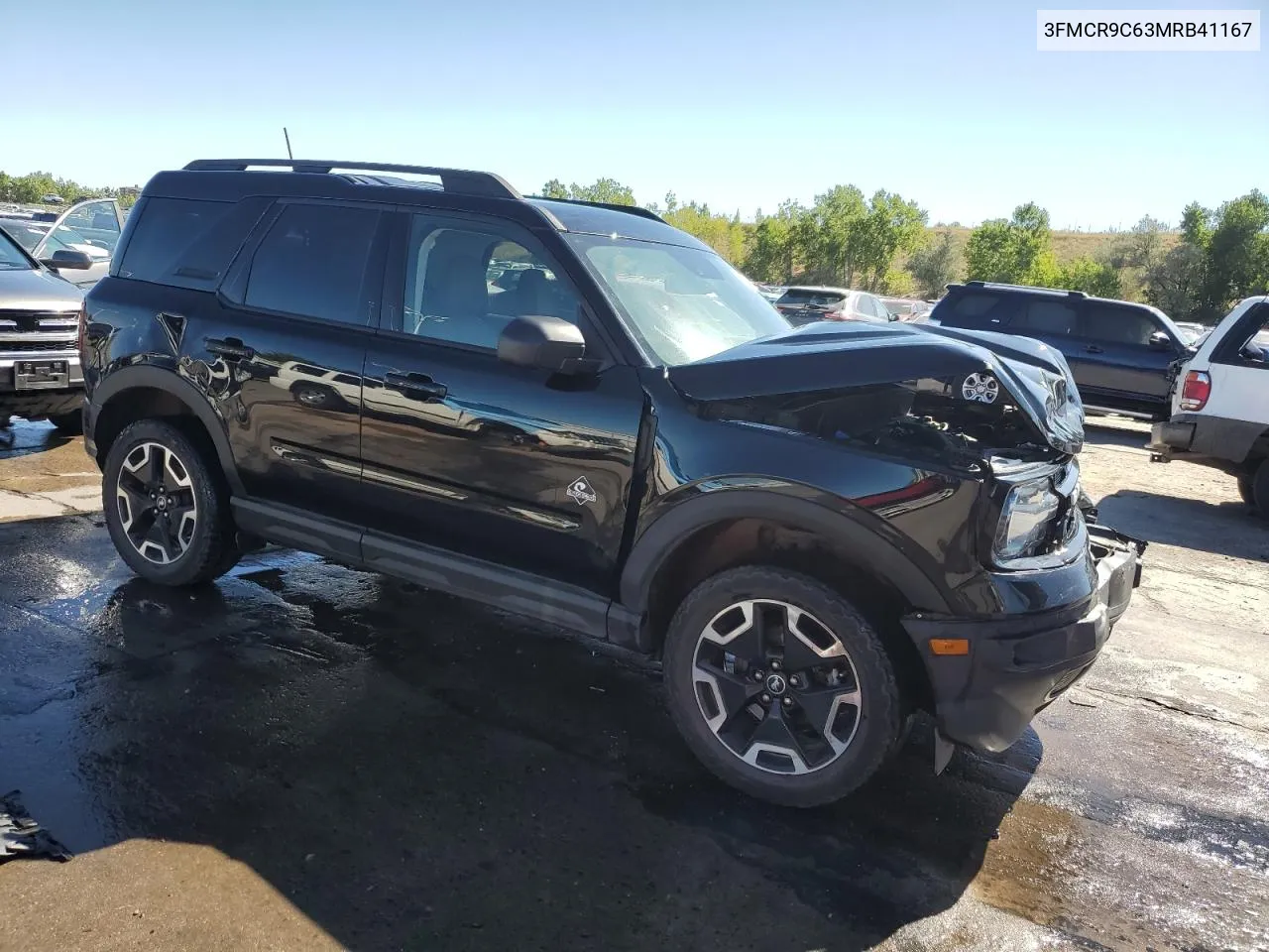 2021 Ford Bronco Sport Outer Banks VIN: 3FMCR9C63MRB41167 Lot: 71679414