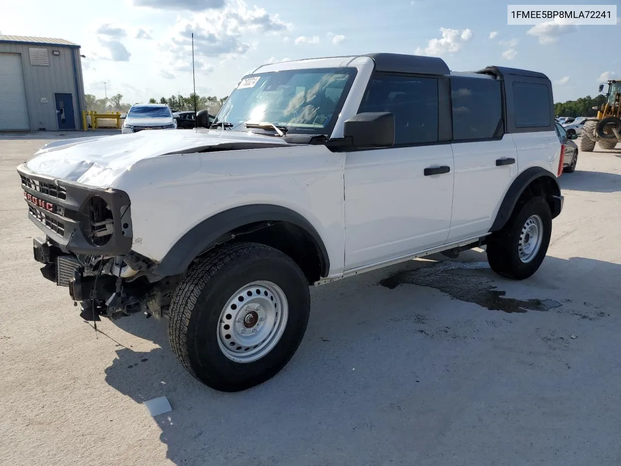 2021 Ford Bronco Base VIN: 1FMEE5BP8MLA72241 Lot: 71833214