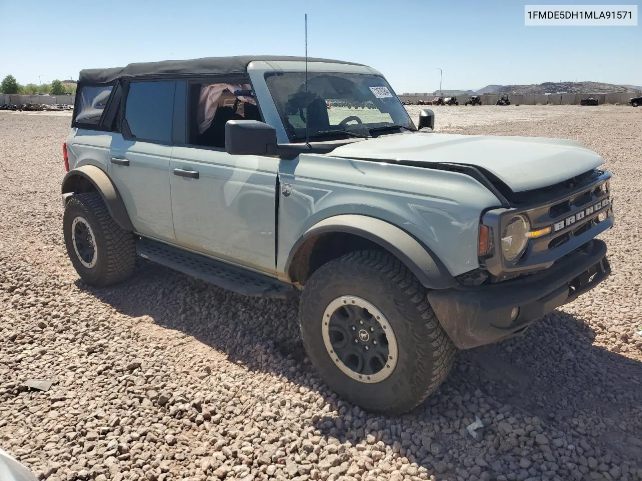 2021 Ford Bronco Base VIN: 1FMDE5DH1MLA91571 Lot: 71879384