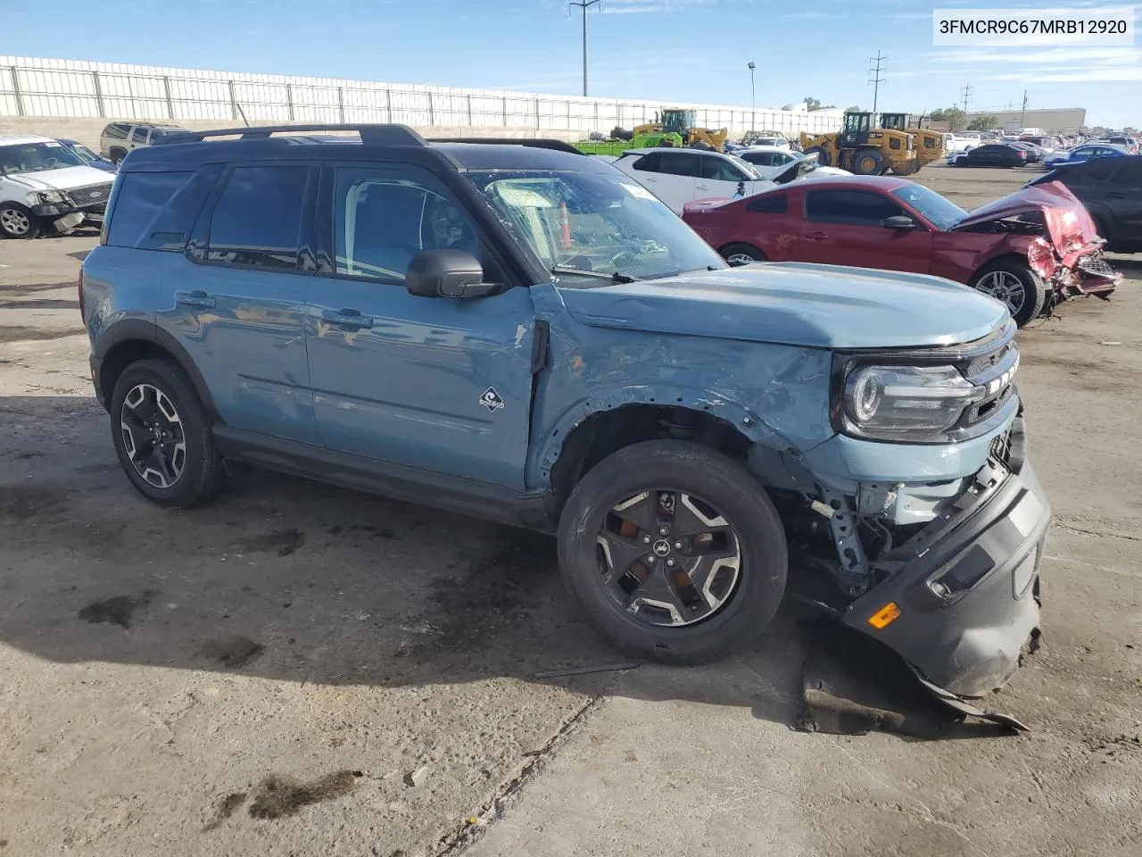 2021 Ford Bronco Sport Outer Banks VIN: 3FMCR9C67MRB12920 Lot: 72227954