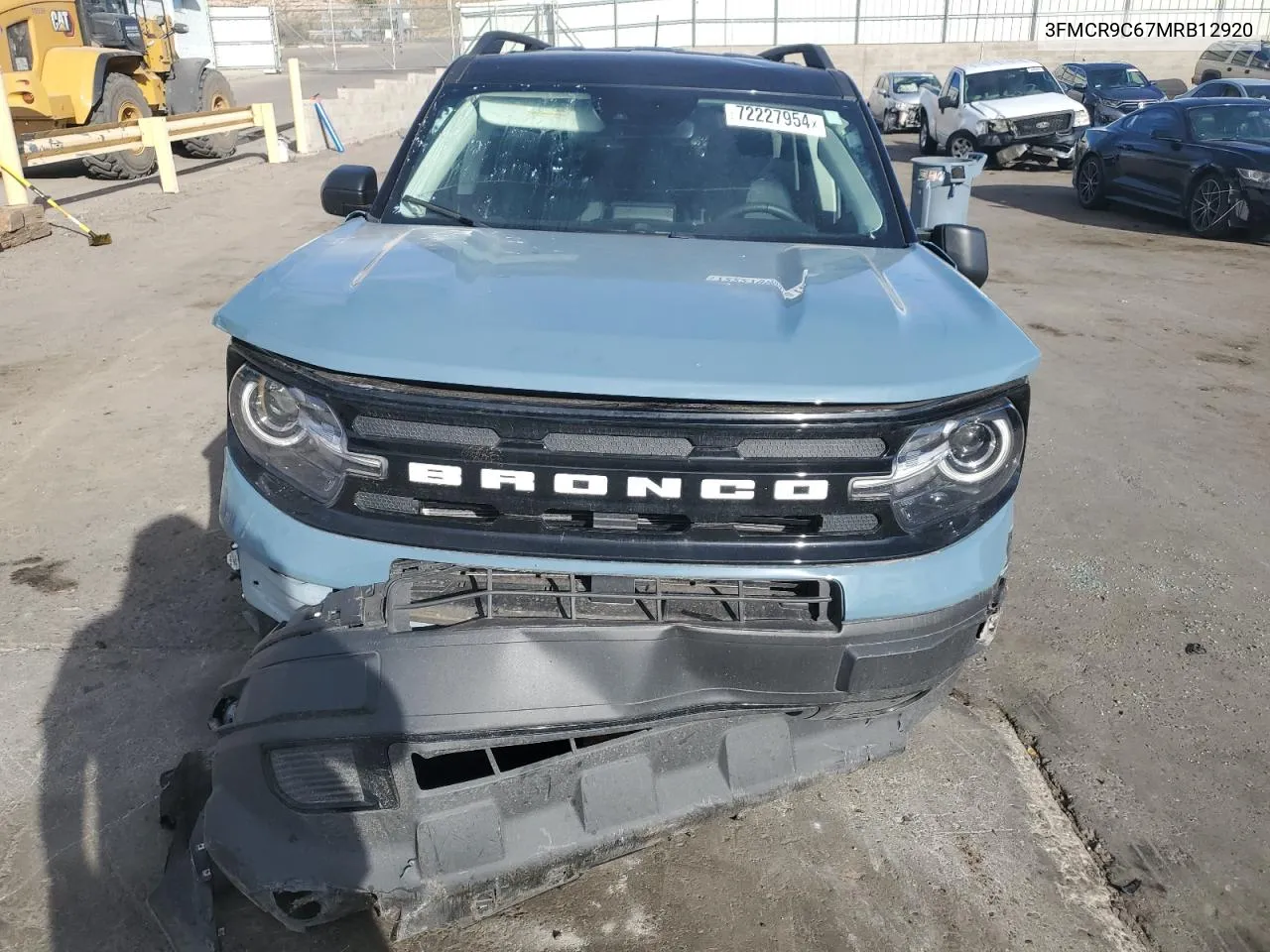 2021 Ford Bronco Sport Outer Banks VIN: 3FMCR9C67MRB12920 Lot: 72227954