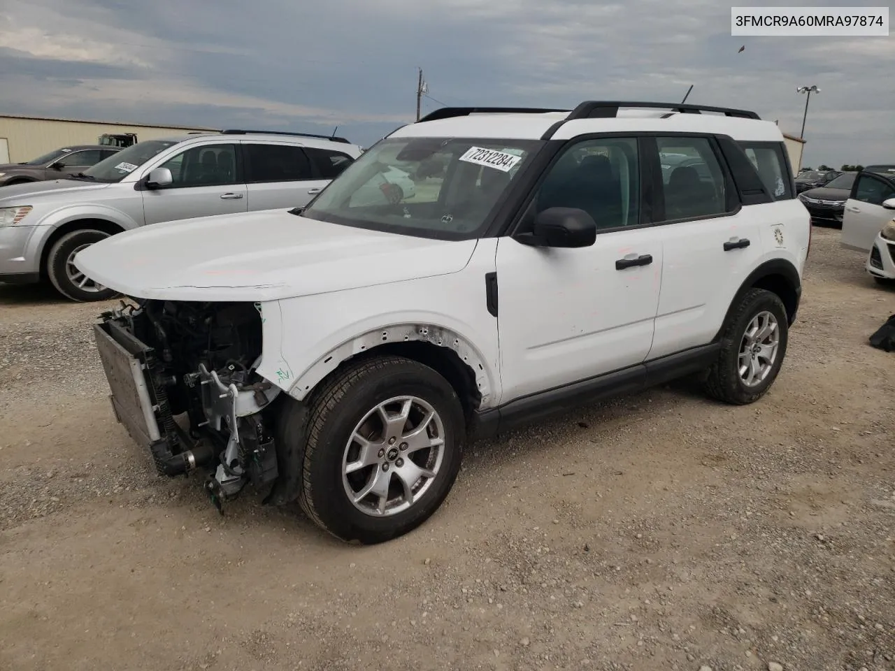 2021 Ford Bronco Sport VIN: 3FMCR9A60MRA97874 Lot: 72312284