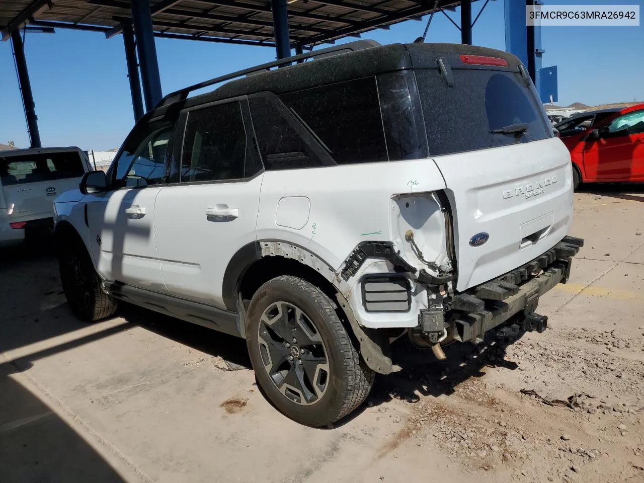 3FMCR9C63MRA26942 2021 Ford Bronco Sport Outer Banks