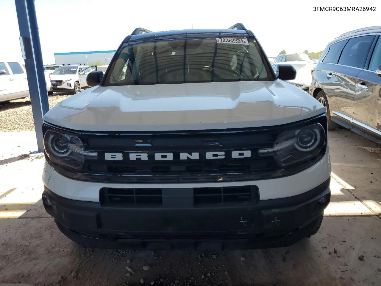 2021 Ford Bronco Sport Outer Banks VIN: 3FMCR9C63MRA26942 Lot: 72362934