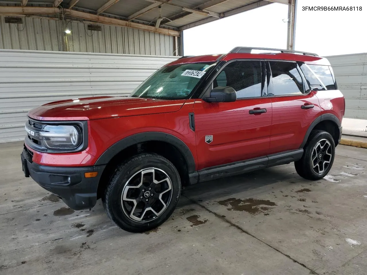 2021 Ford Bronco Sport Big Bend VIN: 3FMCR9B66MRA68118 Lot: 72375474