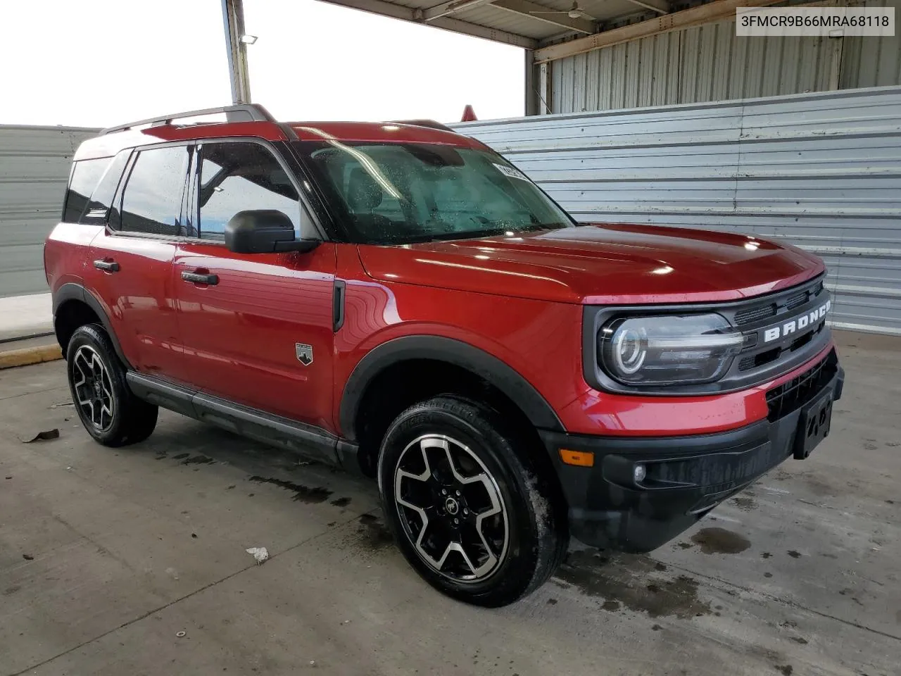 2021 Ford Bronco Sport Big Bend VIN: 3FMCR9B66MRA68118 Lot: 72375474