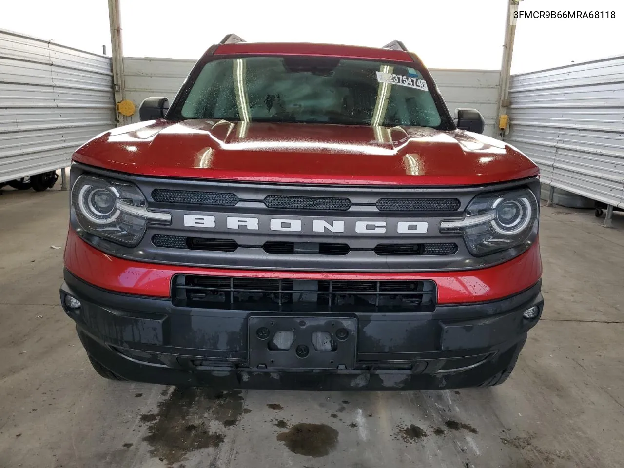 2021 Ford Bronco Sport Big Bend VIN: 3FMCR9B66MRA68118 Lot: 72375474