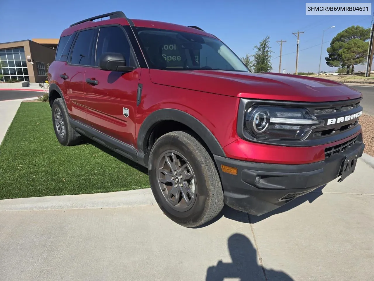 2021 Ford Bronco Sport Big Bend VIN: 3FMCR9B69MRB04691 Lot: 72481394