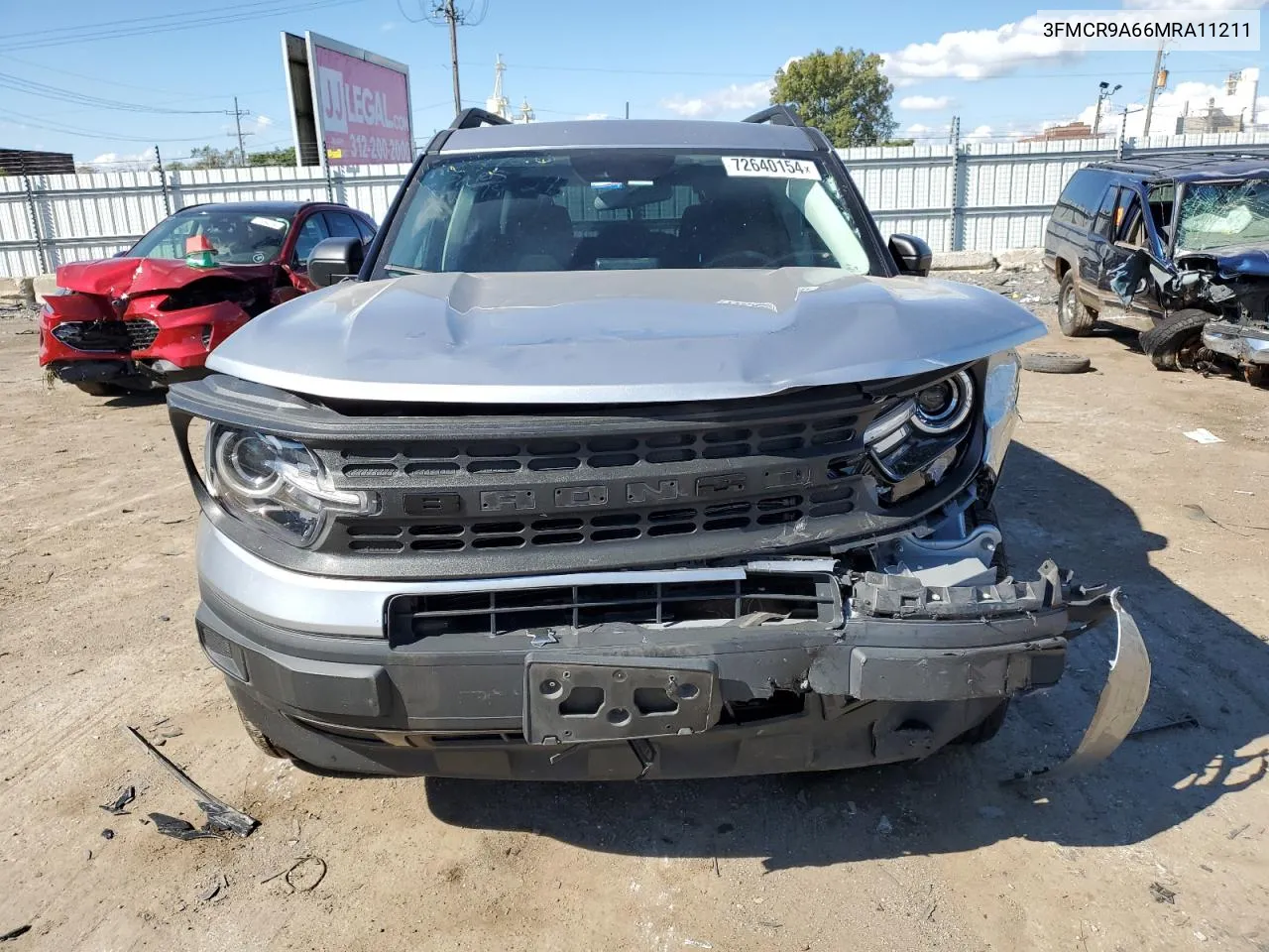 2021 Ford Bronco Sport VIN: 3FMCR9A66MRA11211 Lot: 72640154