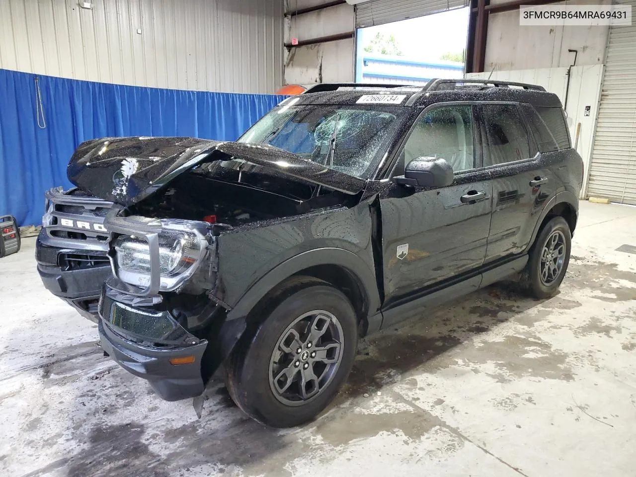 2021 Ford Bronco Sport Big Bend VIN: 3FMCR9B64MRA69431 Lot: 72660734