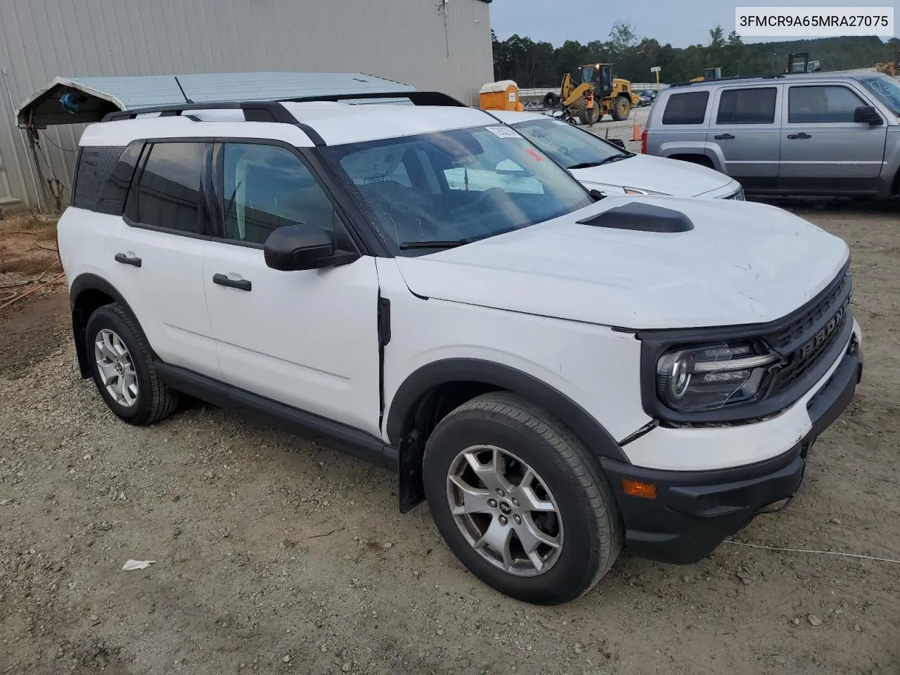 2021 Ford Bronco Sport VIN: 3FMCR9A65MRA27075 Lot: 72832764