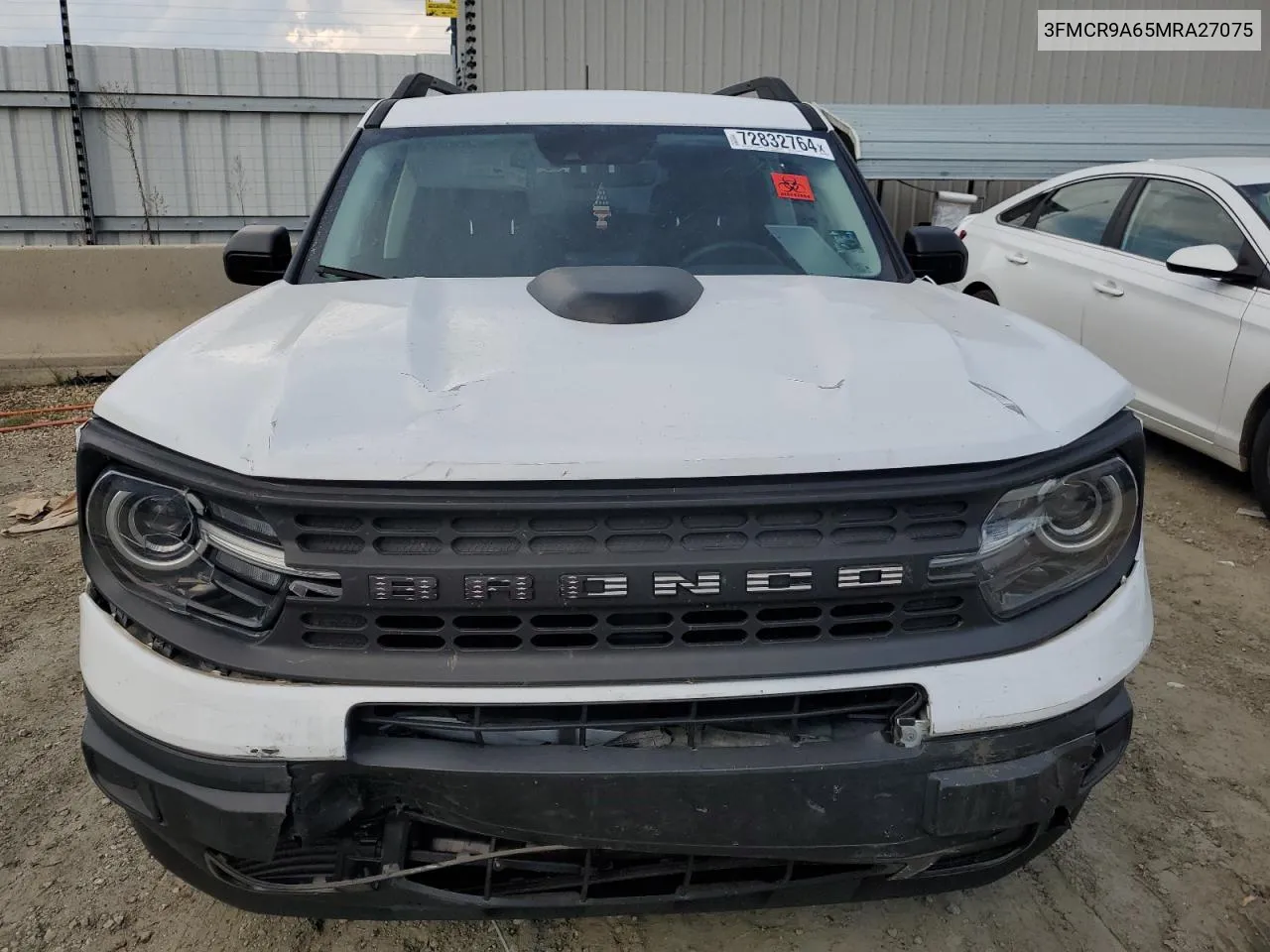 2021 Ford Bronco Sport VIN: 3FMCR9A65MRA27075 Lot: 72832764