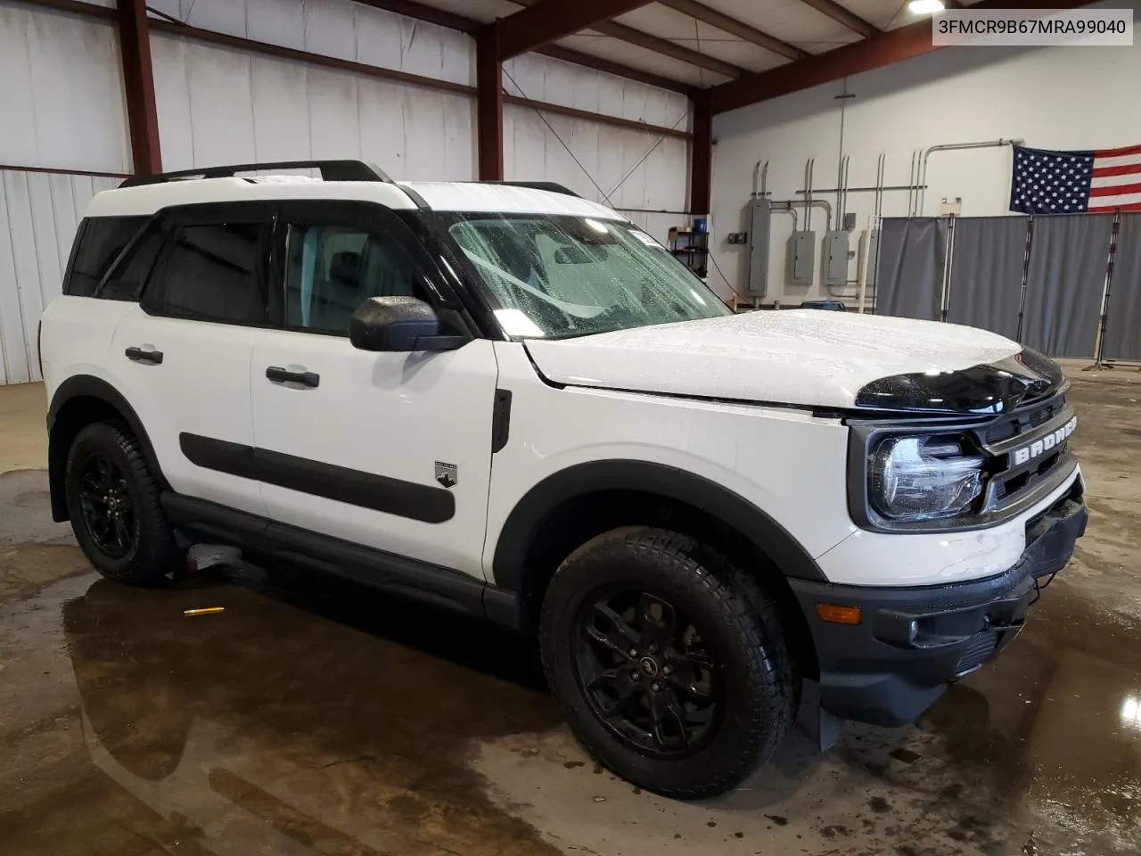 2021 Ford Bronco Sport Big Bend VIN: 3FMCR9B67MRA99040 Lot: 72903944