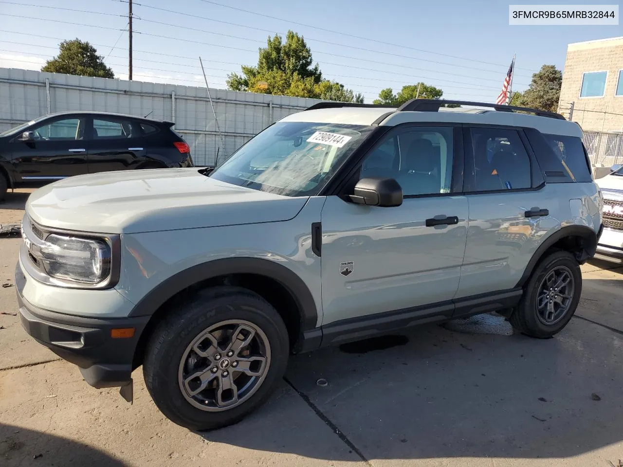 2021 Ford Bronco Sport Big Bend VIN: 3FMCR9B65MRB32844 Lot: 72909144