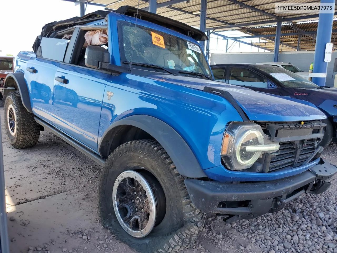 2021 Ford Bronco Base VIN: 1FMEE5DP0MLA87975 Lot: 72994794