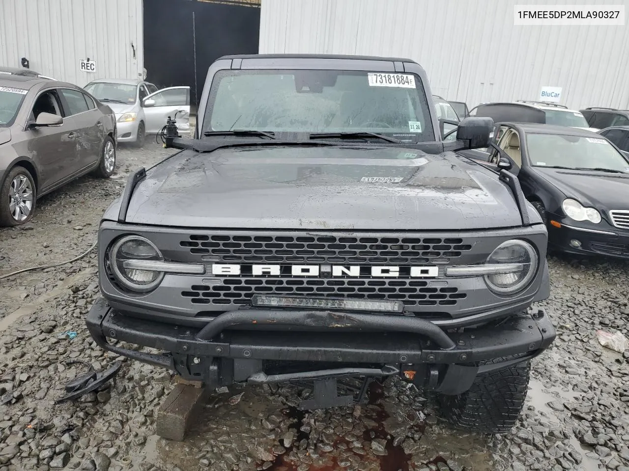 2021 Ford Bronco Base VIN: 1FMEE5DP2MLA90327 Lot: 73181884