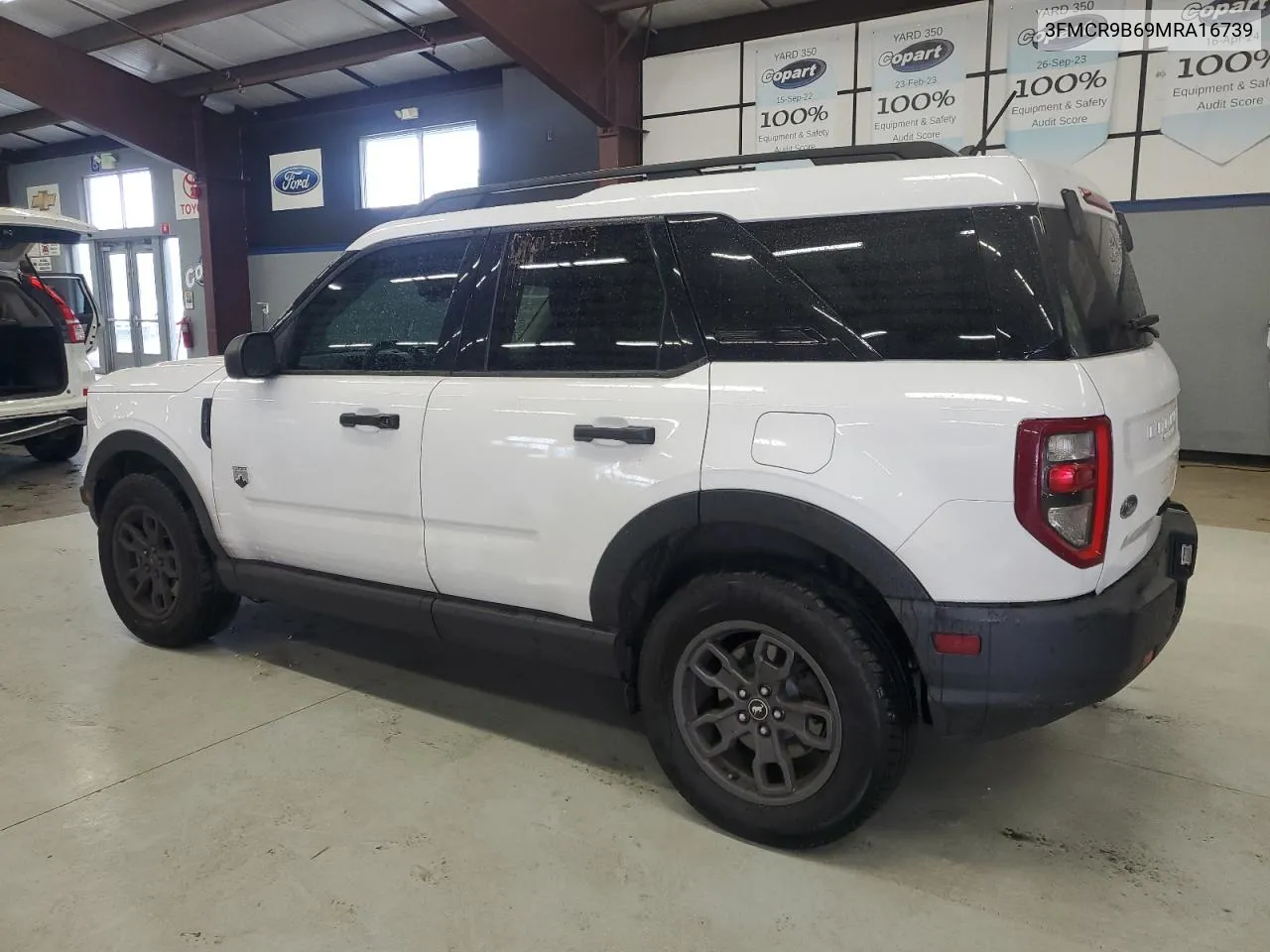 2021 Ford Bronco Sport Big Bend VIN: 3FMCR9B69MRA16739 Lot: 73325434