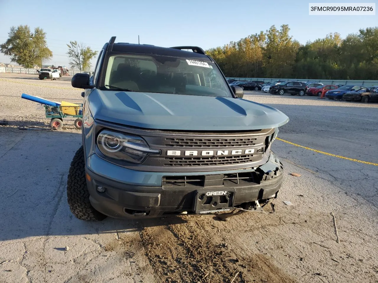 2021 Ford Bronco Sport Badlands VIN: 3FMCR9D95MRA07236 Lot: 74401764