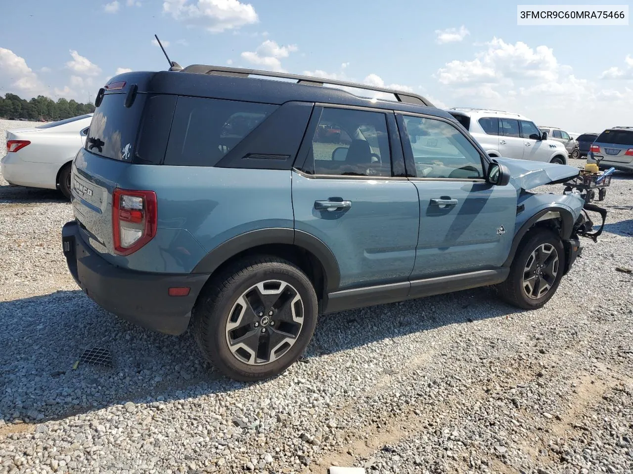 2021 Ford Bronco Sport Outer Banks VIN: 3FMCR9C60MRA75466 Lot: 74593774