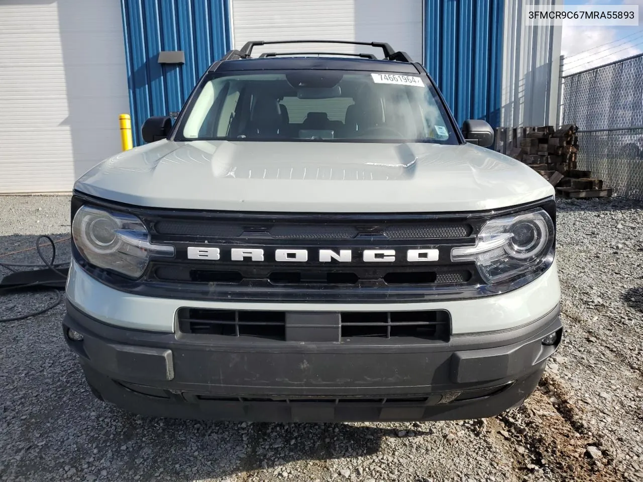 2021 Ford Bronco Sport Outer Banks VIN: 3FMCR9C67MRA55893 Lot: 74661964