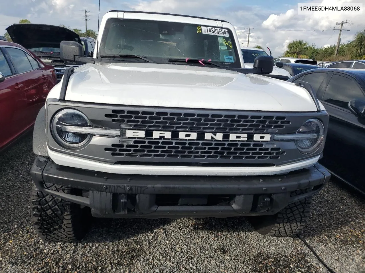 2021 Ford Bronco Base VIN: 1FMEE5DH4MLA88068 Lot: 74888594