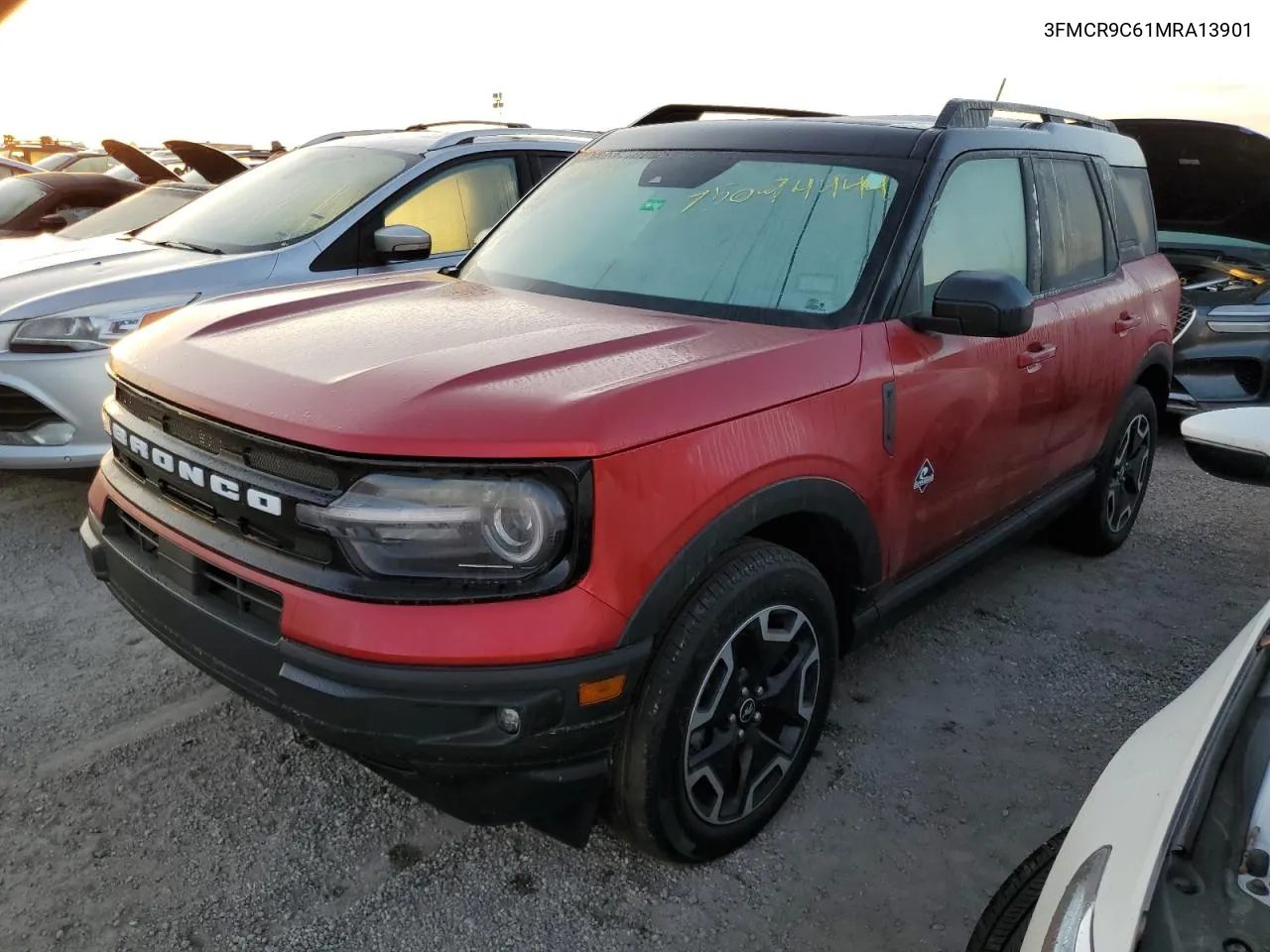 2021 Ford Bronco Sport Outer Banks VIN: 3FMCR9C61MRA13901 Lot: 75094444