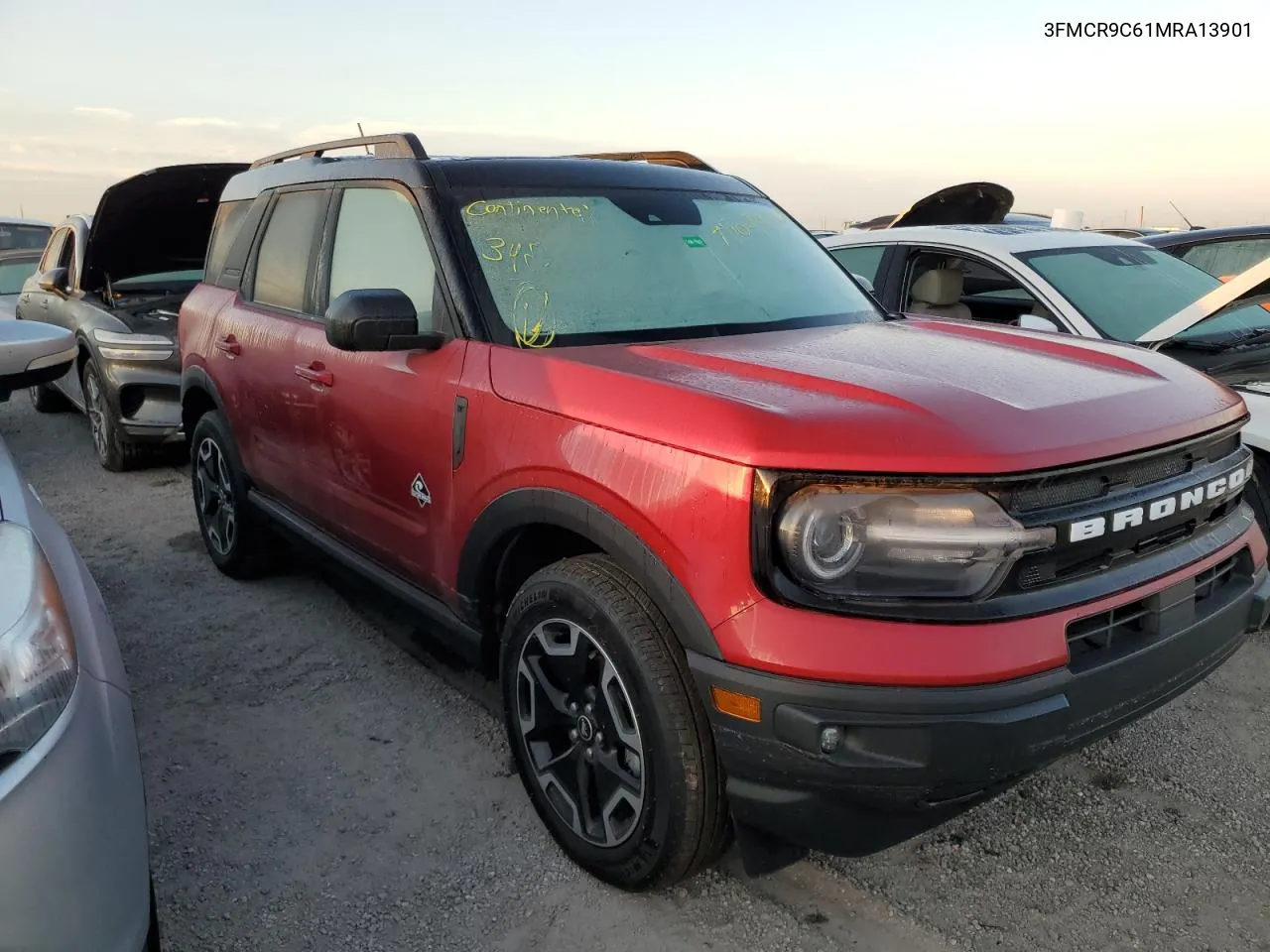 2021 Ford Bronco Sport Outer Banks VIN: 3FMCR9C61MRA13901 Lot: 75094444