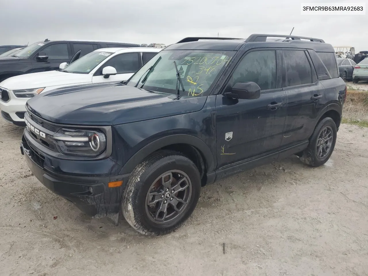 2021 Ford Bronco Sport Big Bend VIN: 3FMCR9B63MRA92683 Lot: 75200704