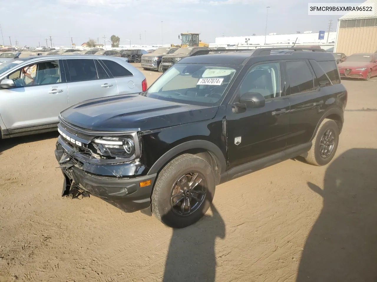 2021 Ford Bronco Sport Big Bend VIN: 3FMCR9B6XMRA96522 Lot: 75247074