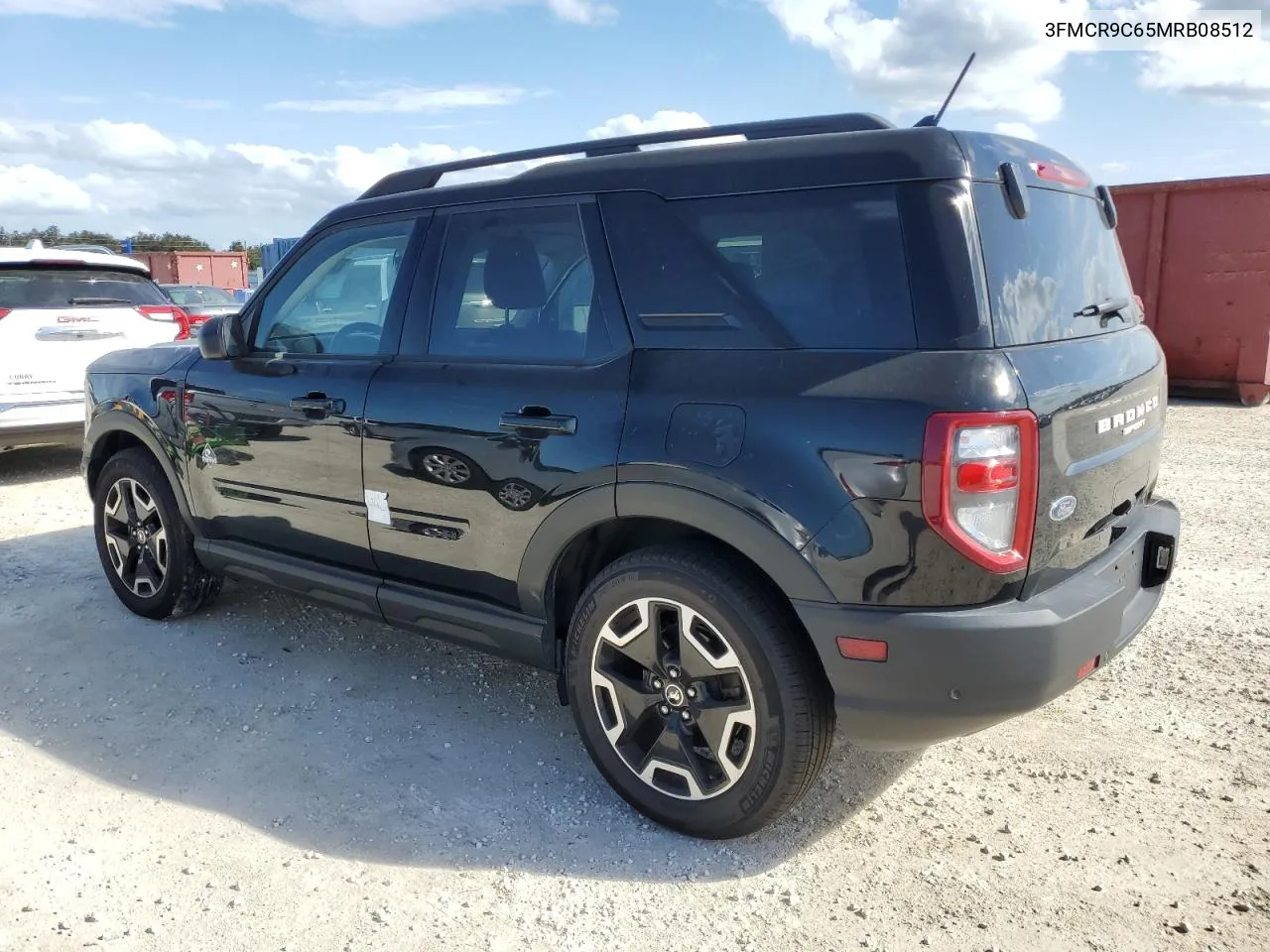 2021 Ford Bronco Sport Outer Banks VIN: 3FMCR9C65MRB08512 Lot: 75395544