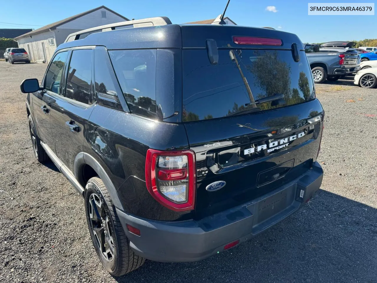 2021 Ford Bronco Sport Outer Banks VIN: 3FMCR9C63MRA46379 Lot: 75442594