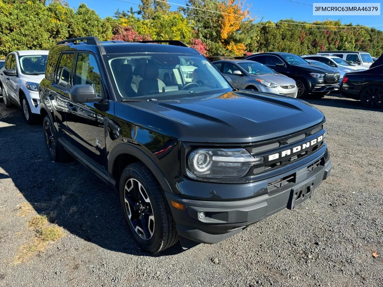 2021 Ford Bronco Sport Outer Banks VIN: 3FMCR9C63MRA46379 Lot: 75442594