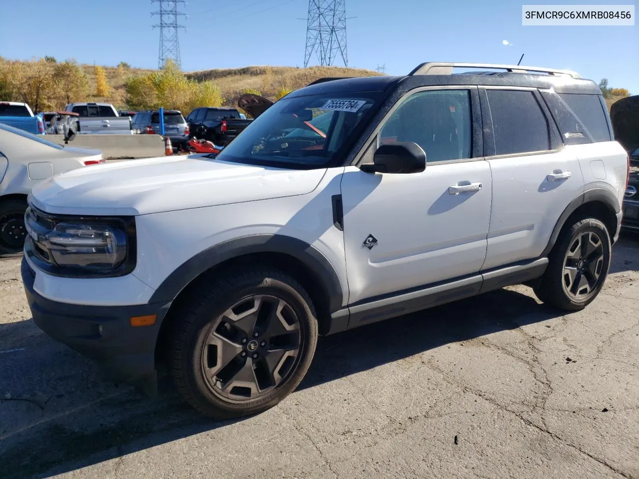 2021 Ford Bronco Sport Outer Banks VIN: 3FMCR9C6XMRB08456 Lot: 75555764