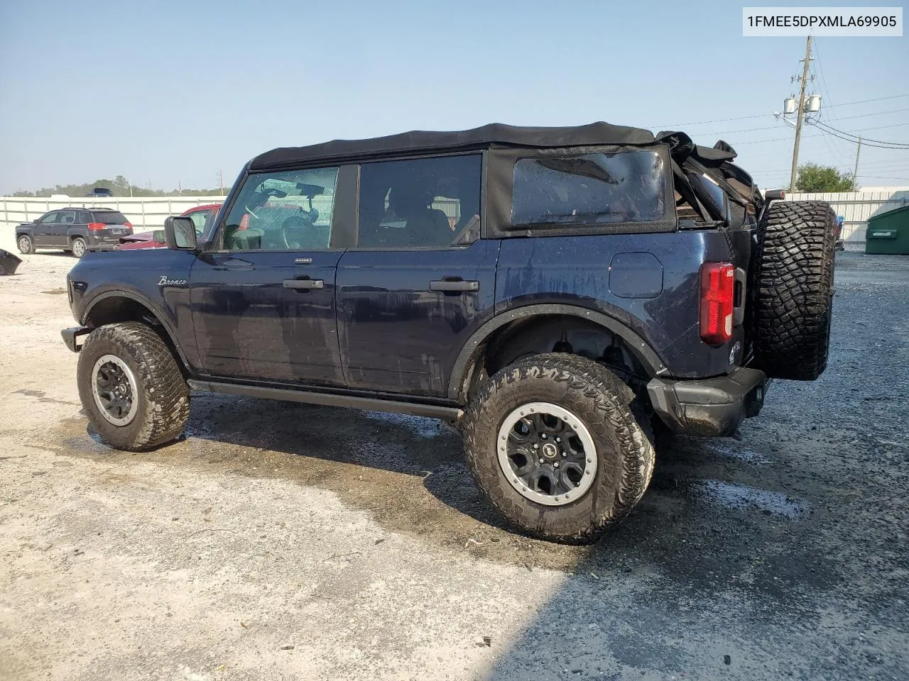 2021 Ford Bronco Base VIN: 1FMEE5DPXMLA69905 Lot: 75615314