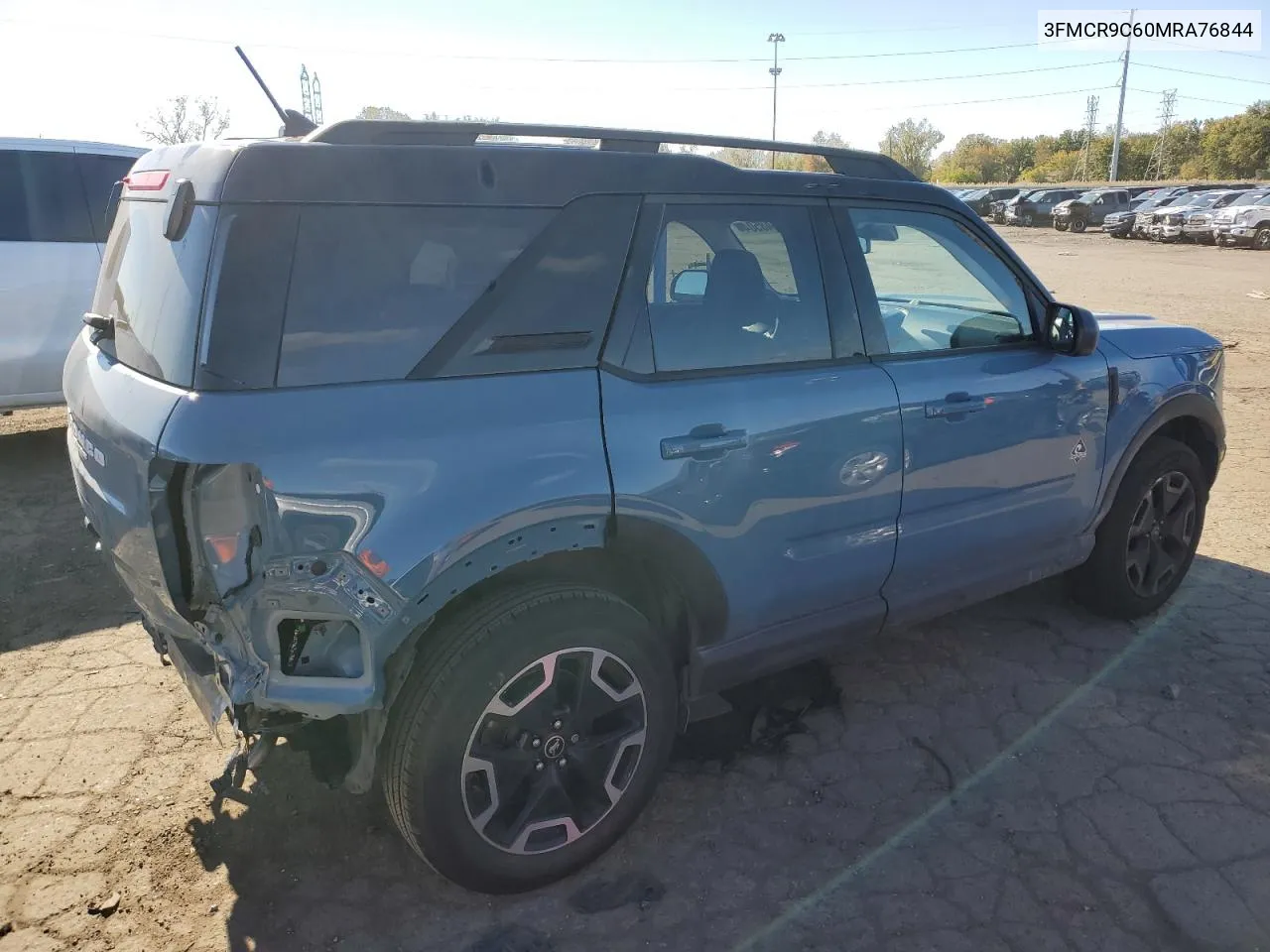 2021 Ford Bronco Sport Outer Banks VIN: 3FMCR9C60MRA76844 Lot: 75848504