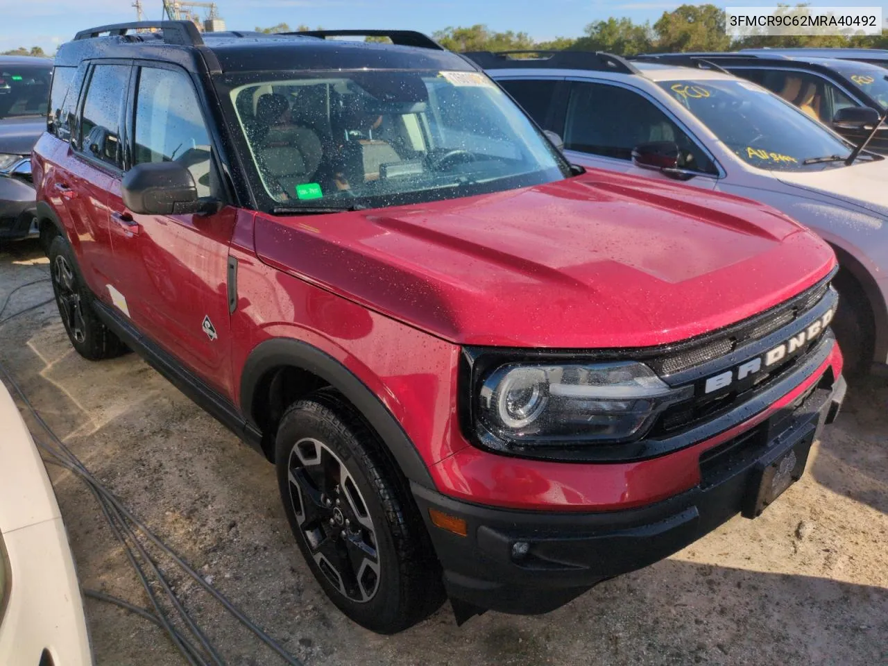 2021 Ford Bronco Sport Outer Banks VIN: 3FMCR9C62MRA40492 Lot: 76010074