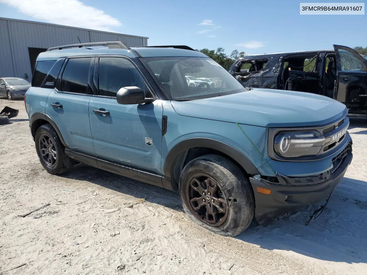 2021 Ford Bronco Sport Big Bend VIN: 3FMCR9B64MRA91607 Lot: 76043084