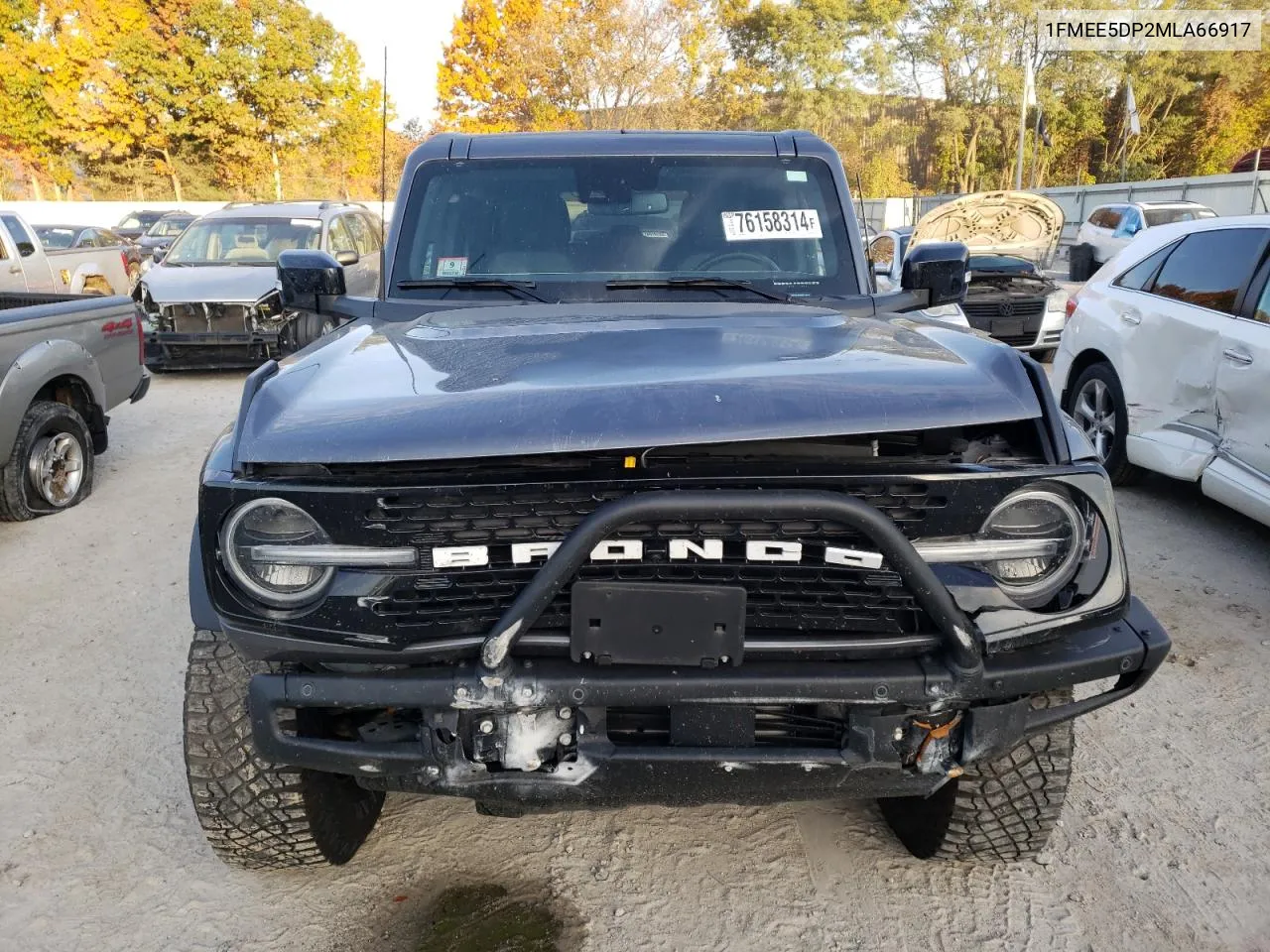 2021 Ford Bronco Base VIN: 1FMEE5DP2MLA66917 Lot: 76158314